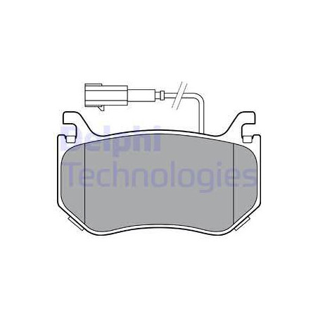 Jeu de quatre plaquettes de frein à disque DELPHI