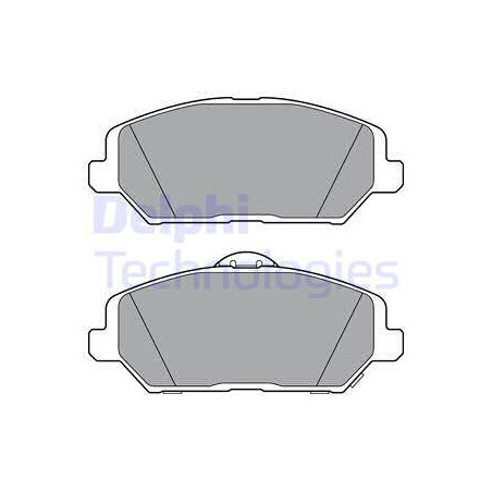 Jeu de quatre plaquettes de frein à disque DELPHI