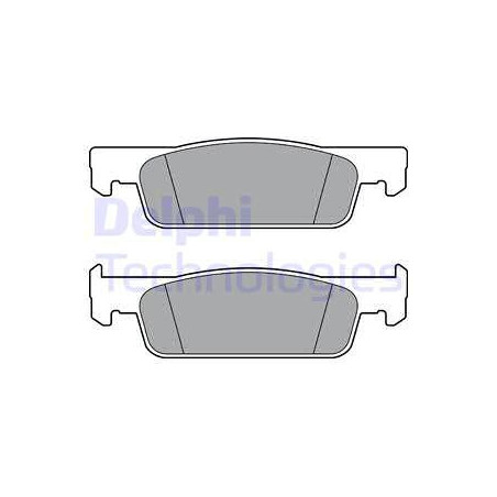 Jeu de quatre plaquettes de frein à disque DELPHI