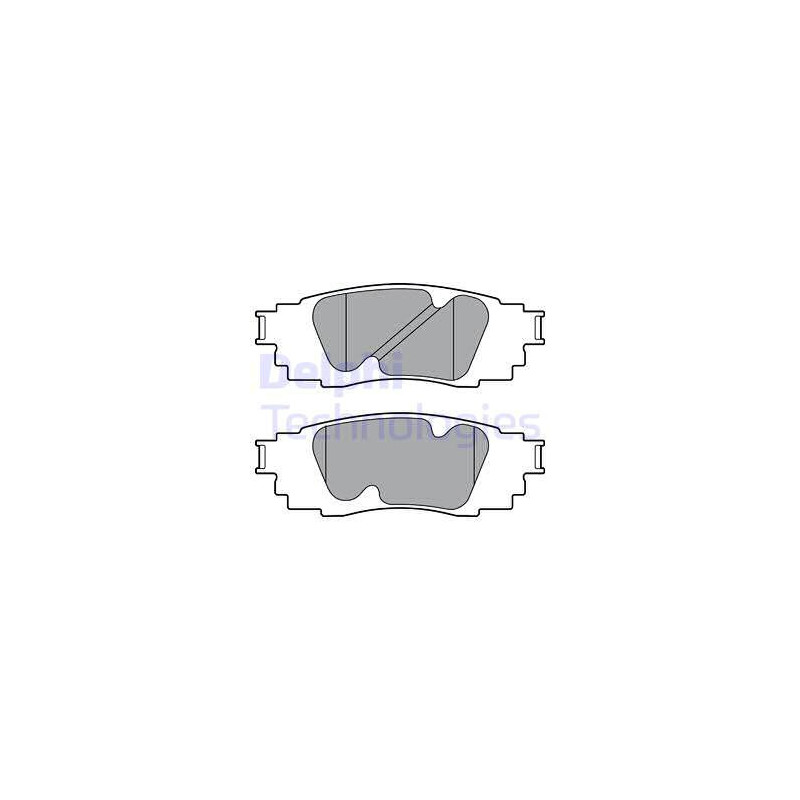 Jeu de quatre plaquettes de frein à disque DELPHI