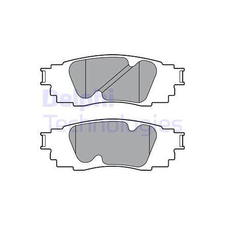 Jeu de quatre plaquettes de frein à disque DELPHI