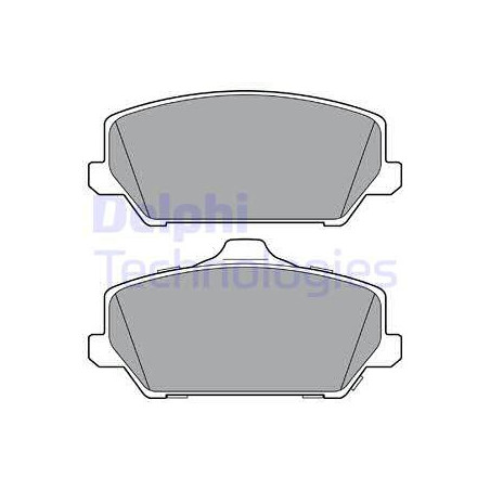 Jeu de quatre plaquettes de frein à disque DELPHI