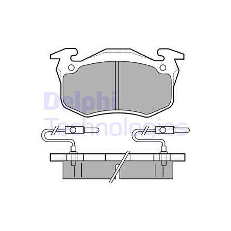 Jeu de quatre plaquettes de frein à disque DELPHI