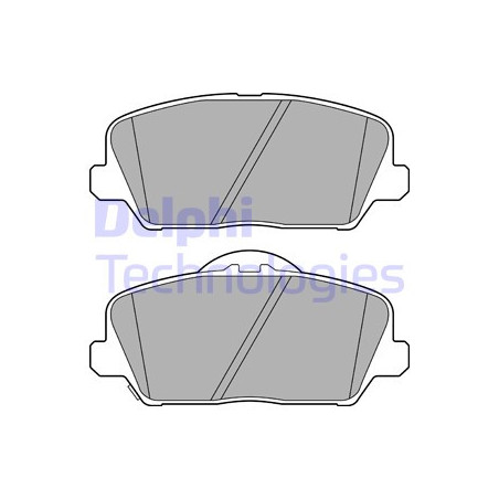 Jeu de quatre plaquettes de frein à disque DELPHI
