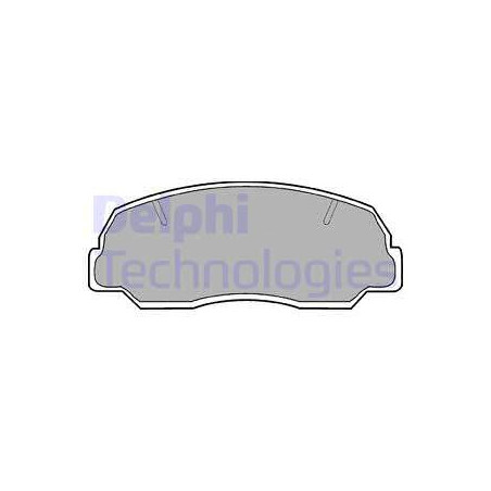 Jeu de quatre plaquettes de frein à disque DELPHI