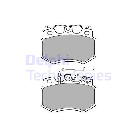 Jeu de quatre plaquettes de frein à disque DELPHI