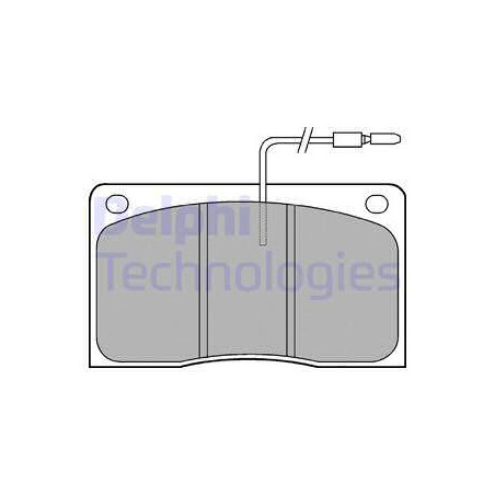 Jeu de quatre plaquettes de frein à disque DELPHI