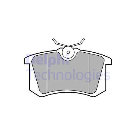 Jeu de quatre plaquettes de frein à disque DELPHI