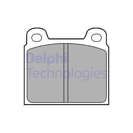 Jeu de quatre plaquettes de frein à disque DELPHI