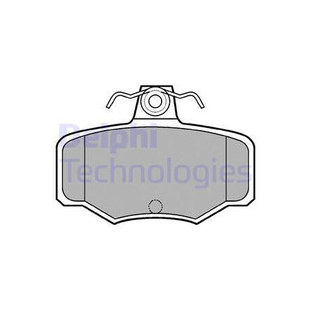 Jeu de quatre plaquettes de frein à disque DELPHI