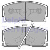 Jeu de quatre plaquettes de frein à disque DELPHI