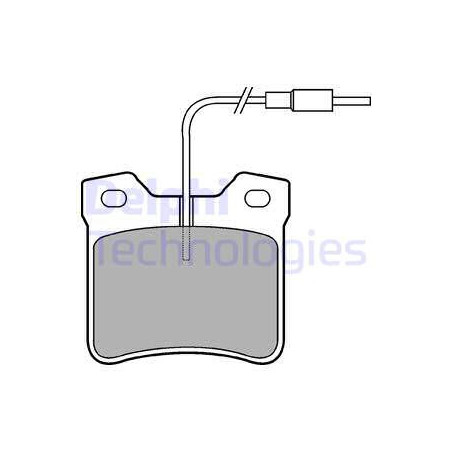 Jeu de quatre plaquettes de frein à disque DELPHI