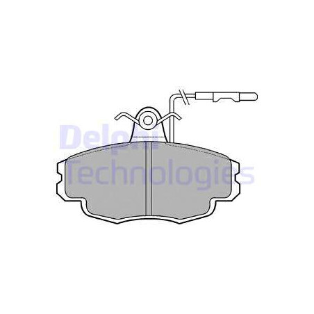 Jeu de quatre plaquettes de frein à disque DELPHI