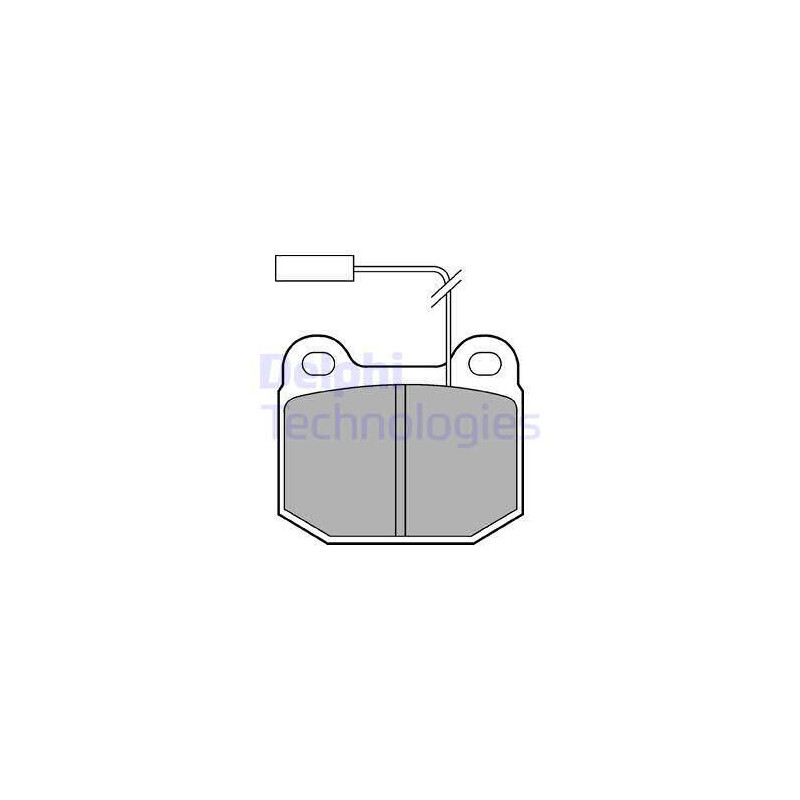 Jeu de quatre plaquettes de frein à disque DELPHI