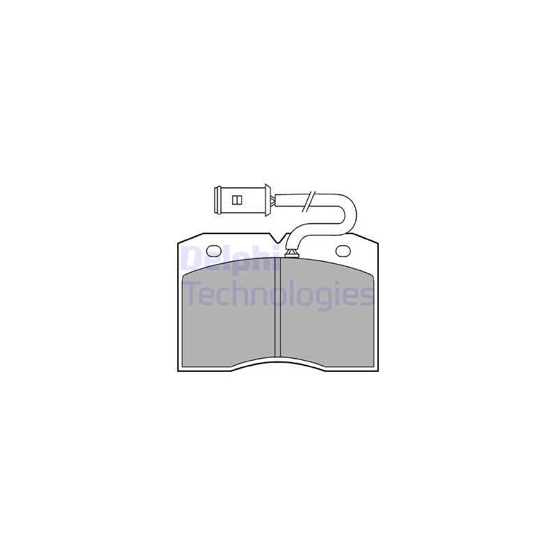Jeu de quatre plaquettes de frein à disque DELPHI