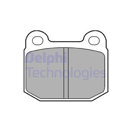 Jeu de quatre plaquettes de frein à disque DELPHI