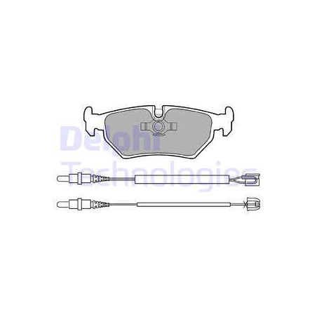 Jeu de quatre plaquettes de frein à disque DELPHI