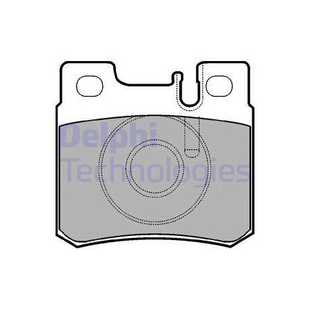 Jeu de quatre plaquettes de frein à disque DELPHI