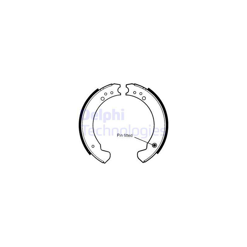 Jeu de mâchoires de frein DELPHI
