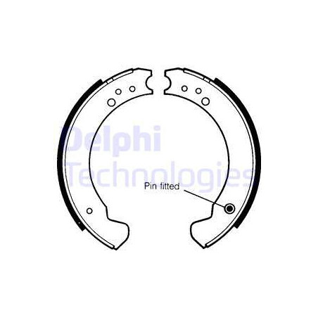Jeu de mâchoires de frein DELPHI