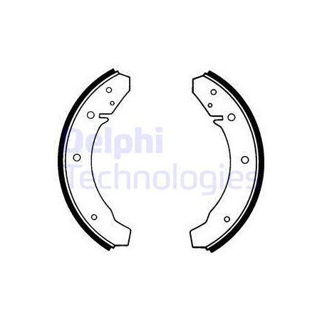 Jeu de mâchoires de frein DELPHI