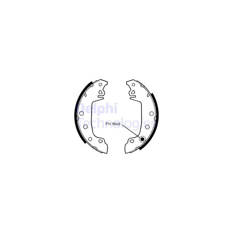 Jeu de mâchoires de frein DELPHI