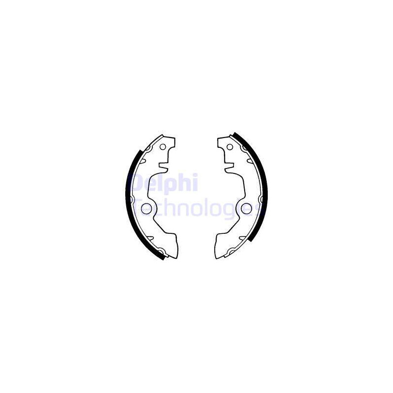 Jeu de mâchoires de frein DELPHI