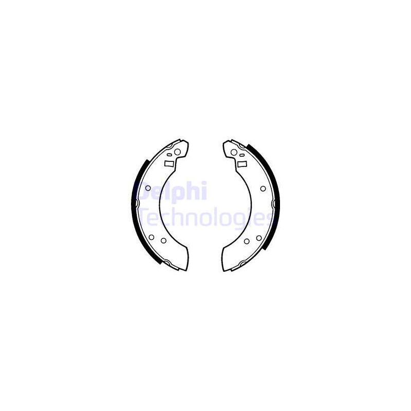 Jeu de mâchoires de frein DELPHI