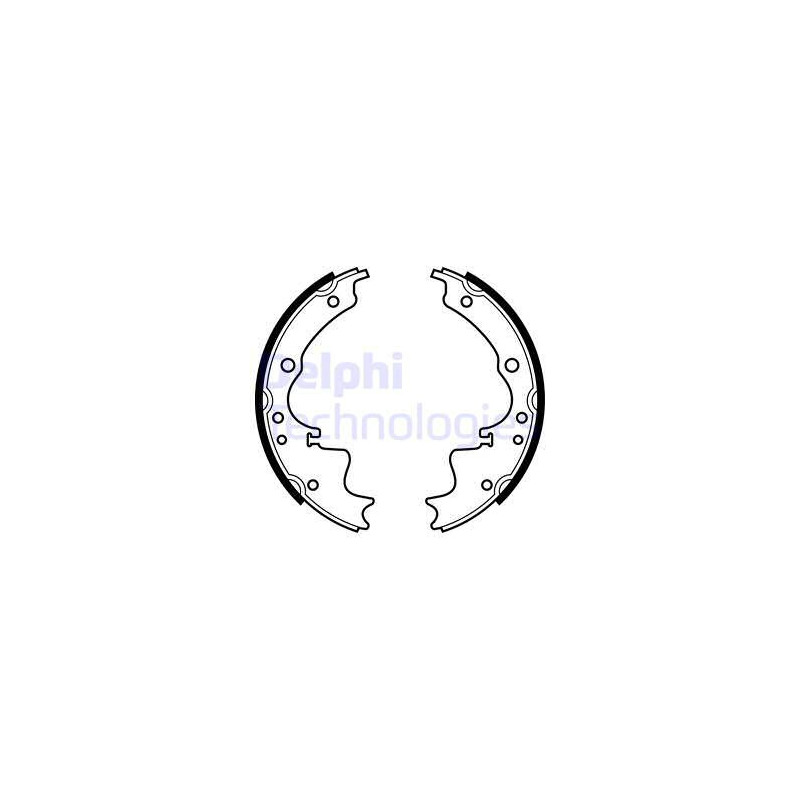 Jeu de mâchoires de frein DELPHI