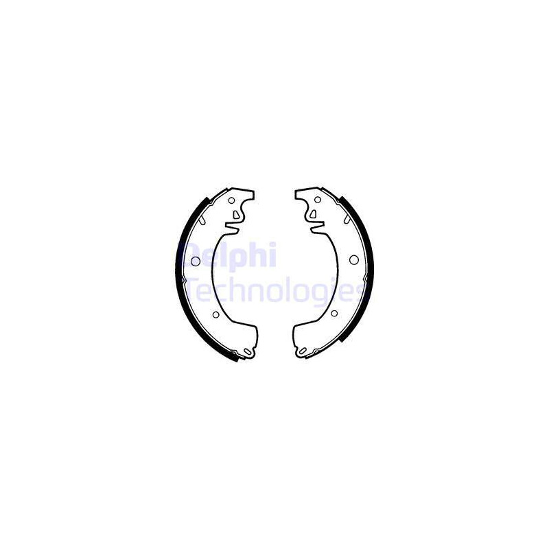 Jeu de mâchoires de frein DELPHI