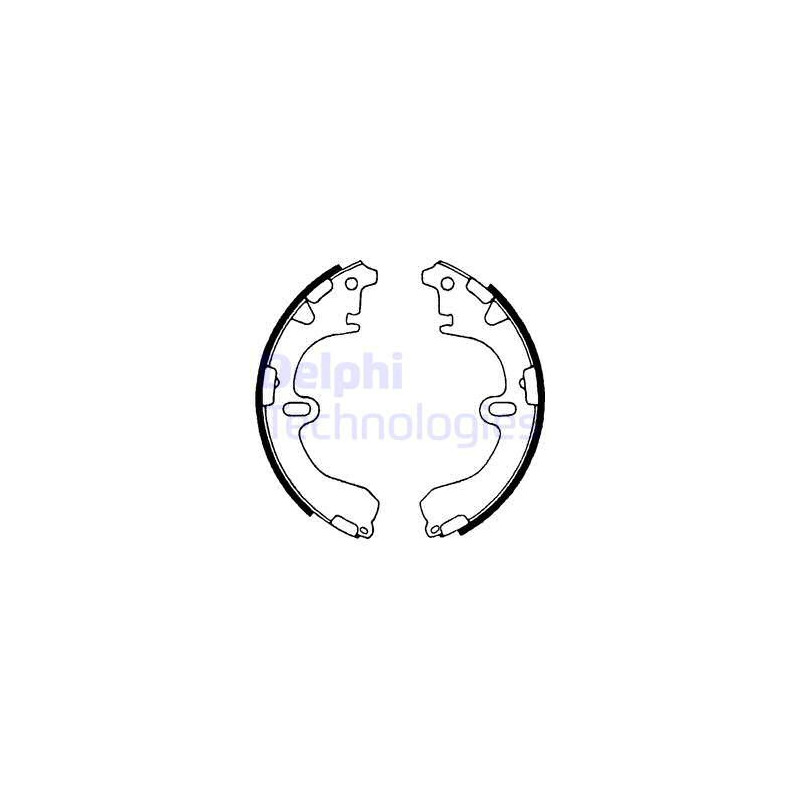Jeu de mâchoires de frein DELPHI
