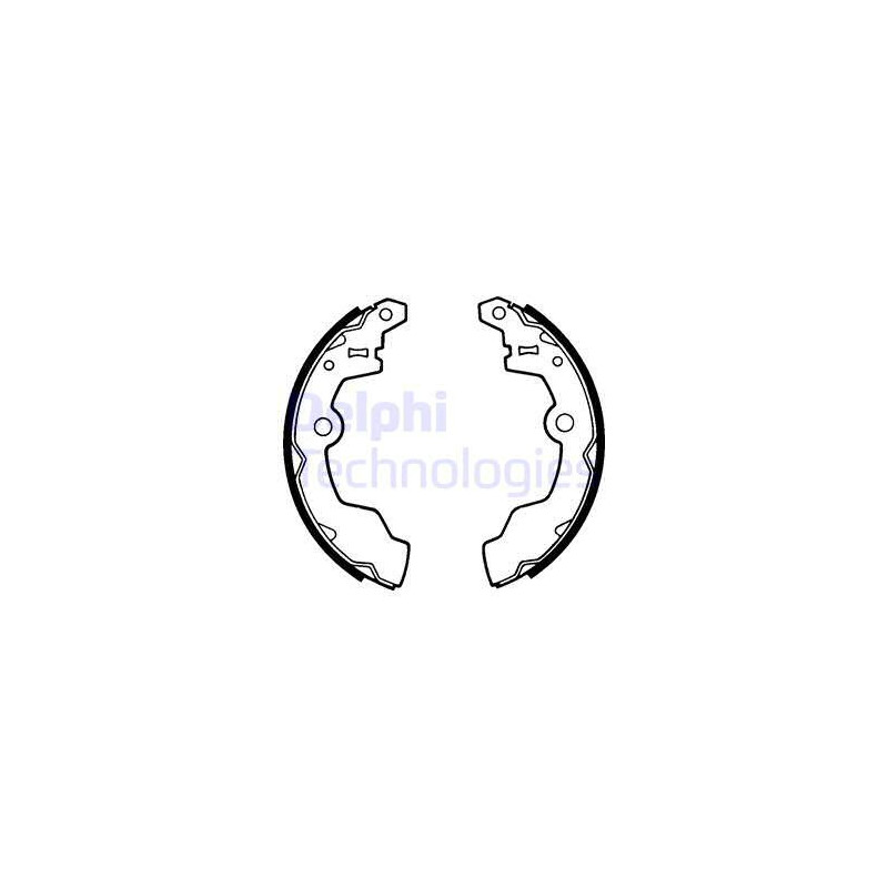 Jeu de mâchoires de frein DELPHI