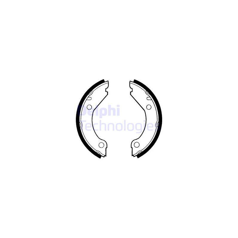 Jeu de mâchoires de frein (frein de stationnement) DELPHI