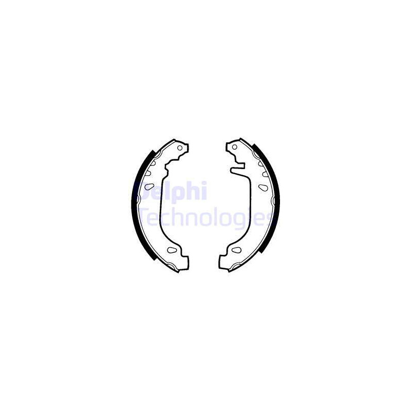 Jeu de mâchoires de frein DELPHI