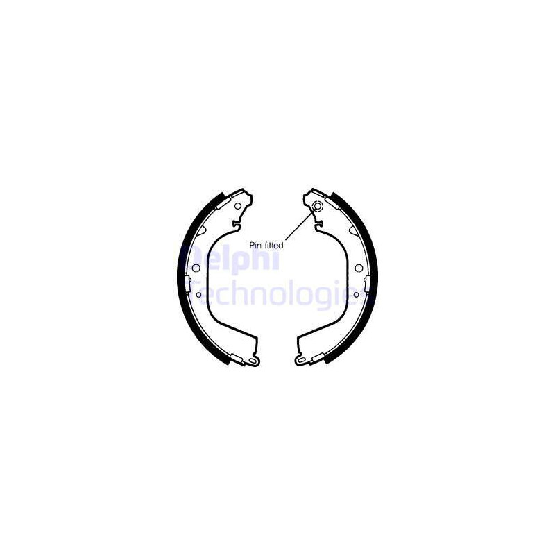 Jeu de mâchoires de frein DELPHI