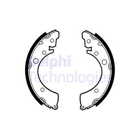 Jeu de mâchoires de frein DELPHI