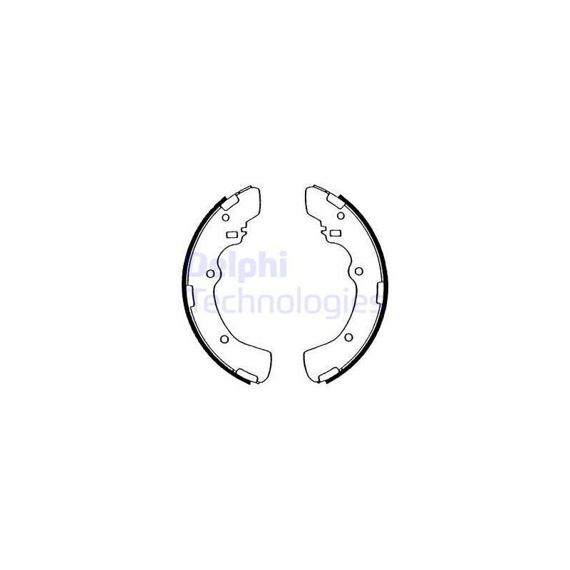 Jeu de mâchoires de frein DELPHI