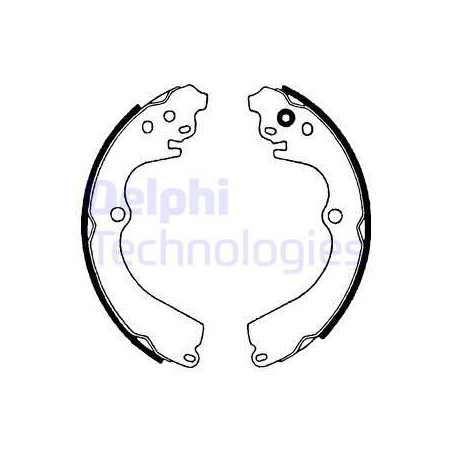 Jeu de mâchoires de frein DELPHI
