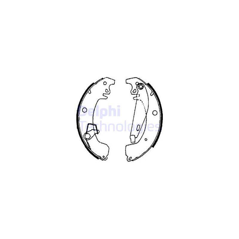 Jeu de mâchoires de frein DELPHI