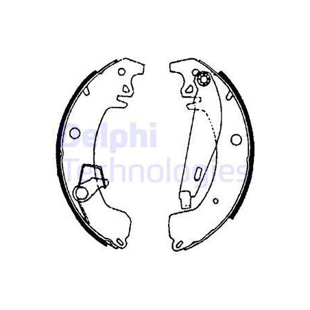 Jeu de mâchoires de frein...