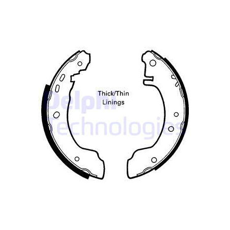 Jeu de mâchoires de frein...