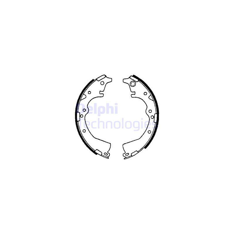 Jeu de mâchoires de frein DELPHI