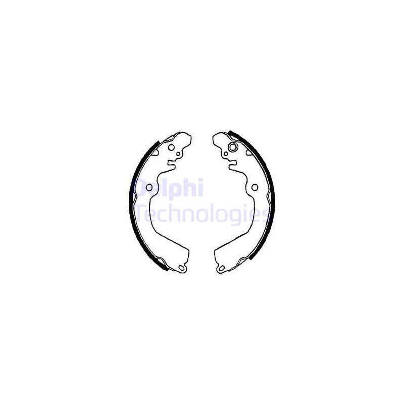 Jeu de mâchoires de frein DELPHI