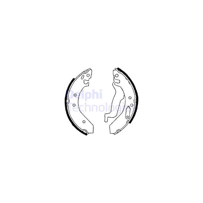 Jeu de mâchoires de frein DELPHI