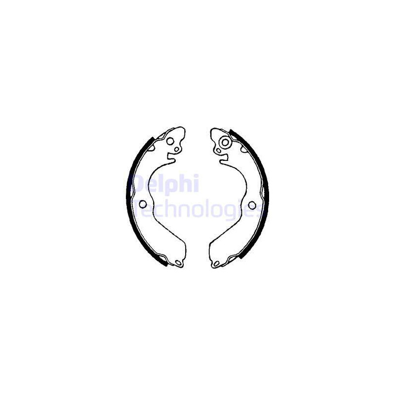 Jeu de mâchoires de frein DELPHI