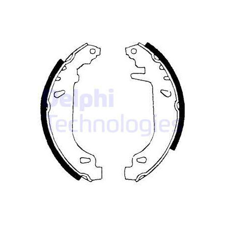 Jeu de mâchoires de frein DELPHI
