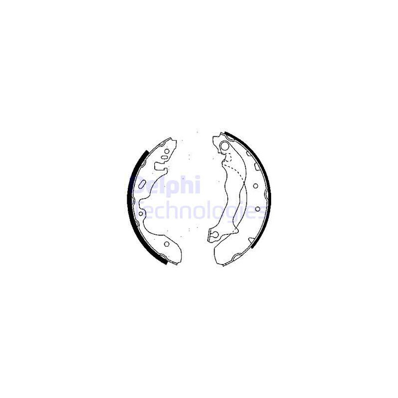 Jeu de mâchoires de frein DELPHI