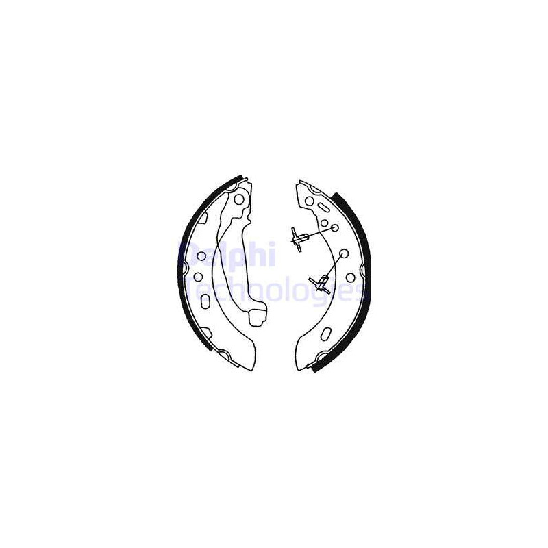 Jeu de mâchoires de frein DELPHI