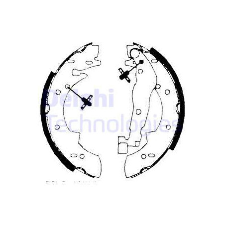 Jeu de mâchoires de frein...