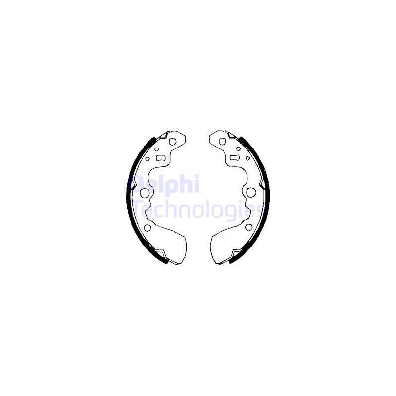 Jeu de mâchoires de frein DELPHI